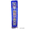 Tenture bouddhiste 8 signes de bon augure bleue Tentures tibétaines Bouddha HQTEN5