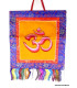 Tenture tibétain Om indien jaune d'or Tentures tibétaines Bouddha TENOH3