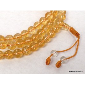 Mala tibétain 108 perles de Citrine Mala tibétain 108 perles AA125.3