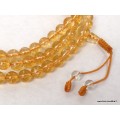 Mala tibétain 108 perles de Citrine Mala tibétain 108 perles AA125.3