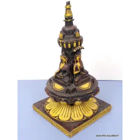 Grand stupa tibétain pour autel bouddhiste 23,5 cm - Objets rituels bouddhistes