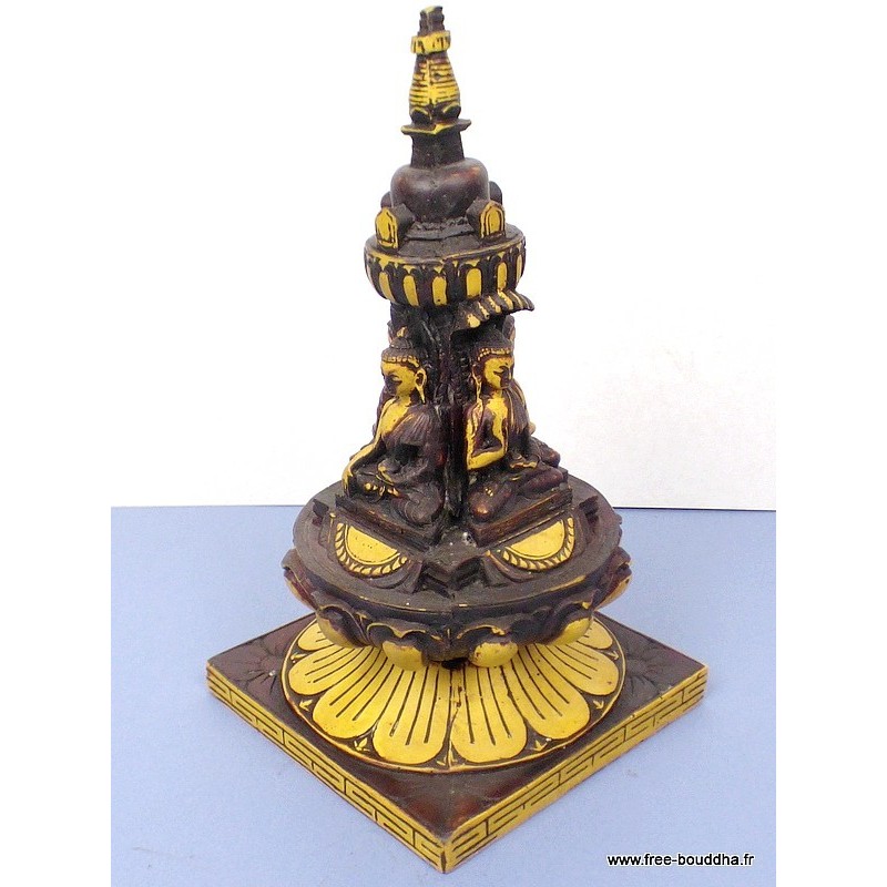 Grand stupa tibétain pour autel bouddhiste 23,5 cm Stupas, temples tibétains STUPA52