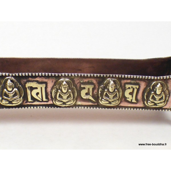 Porte encens tibétain orné de signes auspicieux Encens tibétains, accessoires BETP12