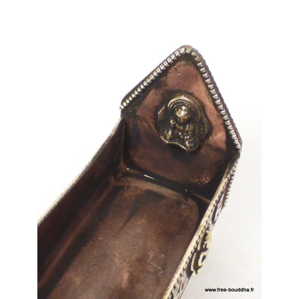Porte encens tibétain orné de signes auspicieux Encens tibétains, accessoires BETP12