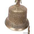 Cloche tibétaine et dorjé bouddhiste en bronze 22 cm - Cloche tibétaine et dorjé tibétain