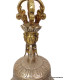 Cloche et dorjé tibétain en bronze 22 cm Objets rituels bouddhistes DOVAJ22