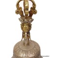 Cloche et dorjé tibétain en bronze 22 cm Objets rituels bouddhistes DOVAJ22