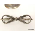 Cloche tibétaine et dorjé bouddhiste en bronze 22 cm - Cloche tibétaine et dorjé tibétain