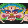 Tenture tibétaine Mahakala noire brodée Tentures tibétaines Bouddha MAHAK7
