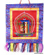 Tenture tibétaine bouddhiste Kalachakra rouge Objets rituels bouddhistes KALA1.2