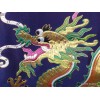 Tenture murale Dragons en soie épaisse brodée Tentures tibétaines Bouddha TENDRA1