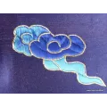 Tenture murale Dragons en soie épaisse brodée - Tentures bouddhistes