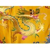 Tenture murale Dragons en soie épaisse safran Tentures tibétaines Bouddha TENDRA2