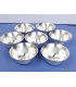 Bols d'offrandes bouddhistes plaqué argent Bols d'offrandes bouddhistes BOLPA