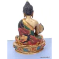 Statue bouddhiste tibétaine Bouddha Sakyamouni en méditation - Statuettes bouddhistes tibétaines artisanales