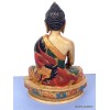 Statue tibétaine Bouddha Ratnasambhava main au sol Statuettes Bouddhistes SAKYA3