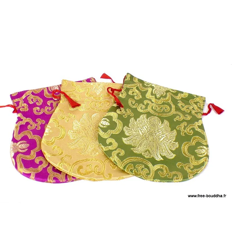 Pochettes pour mala tibétain 19 x 16 cm - Pochettes tibétaines pour malas et bijoux