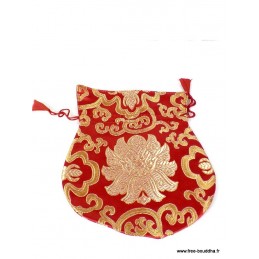 Pochettes pour mala tibétain 19 x 16 cm Pochettes tibétaines pour malas et bijoux POCBRO1