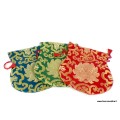 Pochettes pour mala tibétain 19 x 16 cm Pochettes tibétaines pour malas et bijoux POCBRO1