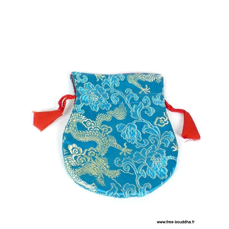 Pochette tibétaine pour bijoux 12 x 10 cm - Pochettes tibétaines pour malas et bijoux