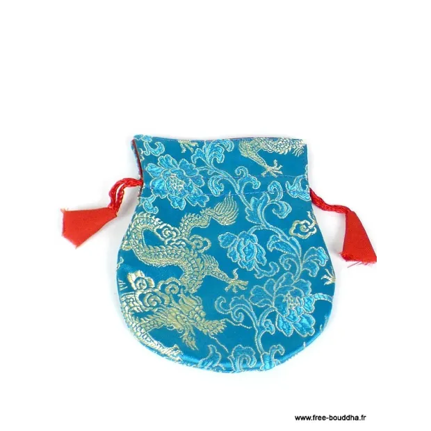 Pochette tibétaine pour bijoux 12 x 10 cm - Pochettes tibétaines pour malas et bijoux
