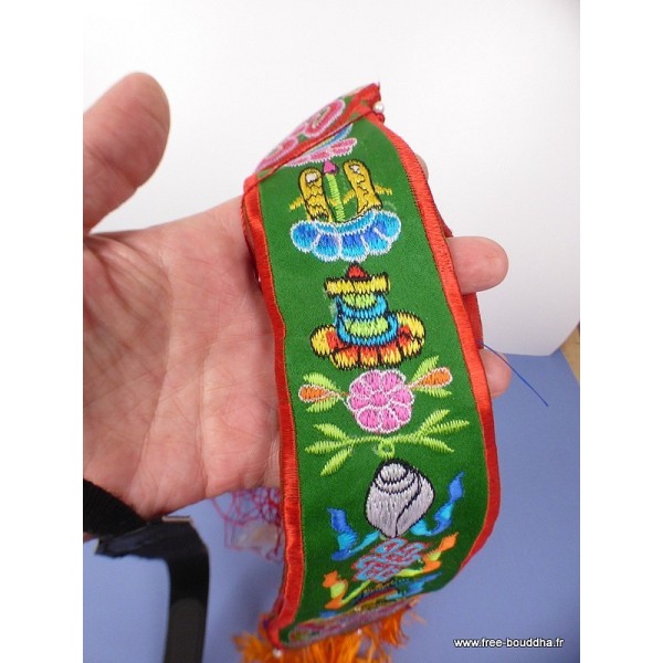 Chopen sambhu bannière tibétaine porte-bonheur Tentures tibétaines Bouddha CHOP2