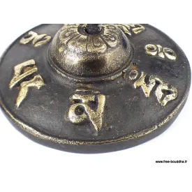 Tingshas tibétaines mantra de Chenrezi 6,5 cm - Népal - Tingsha tibétaine cymbales