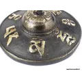 Tingshas tibétaines mantra de Chenrezi 6,5 cm - Népal - Tingsha tibétaine cymbales