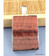 Pendentif en Oeil de Tigre rouge brut rectangulaire Pendentifs pierres naturelles XV15