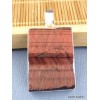Pendentif en Oeil de Tigre rouge brut rectangulaire Pendentifs pierres naturelles XV15