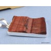 Pendentif en Oeil de Tigre rouge brut rectangulaire Pendentifs pierres naturelles XV15