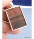 Pendentif en Oeil de Tigre rouge brut rectangulaire Pendentifs pierres naturelles XV15