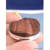 Pendentif en Oeil de Tigre rouge brut oval Pendentifs pierres naturelles XV15.1
