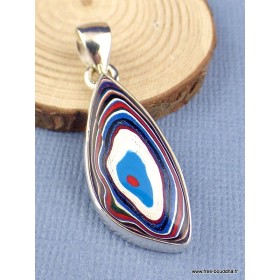 Pendentif Fordite Agate Detroïte asymétrique Pendentifs pierres naturelles XV17.2