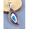Pendentif Fordite Agate Detroïte asymétrique Pendentifs pierres naturelles XV17.2