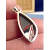 Pendentif Fordite Agate Detroïte asymétrique Pendentifs pierres naturelles XV17.2