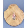 Pendentif Rhodochrosite sur Pyrite forme allongée Pendentifs pierres naturelles XV19.1