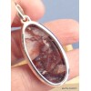 Pendentif Quartz Hématoïde oval Pendentifs pierres naturelles XV22.2
