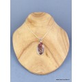 Pendentif Quartz Hématoïde oval Pendentifs pierres naturelles XV22.2