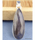 Pendentif Saphir noir africain facetté forme goutte Pendentifs pierres naturelles XV34.1