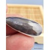 Pendentif Saphir noir africain facetté forme goutte Pendentifs pierres naturelles XV34.1