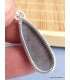 Pendentif Saphir noir africain facetté forme goutte Pendentifs pierres naturelles XV34.1