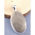 Pendentif argent Météorite Muoniolalusta oval Pendentifs pierres naturelles XV44