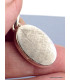 Pendentif argent Météorite Muoniolalusta oval Pendentifs pierres naturelles XV44