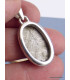 Pendentif argent Météorite Muoniolalusta oval Pendentifs pierres naturelles XV44