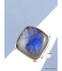 Bague Labradorite bleue carrée T 61 Bijoux en Labradorite XV54.1