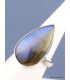 Bague Labradorite bleue goutte T 59 Bijoux en Labradorite Bleue XV54.5