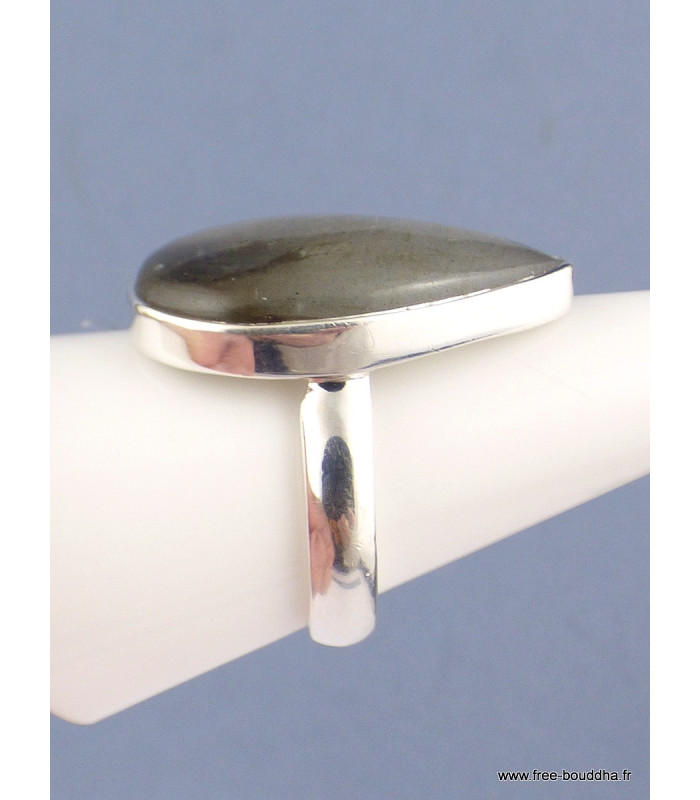 Bague Labradorite bleue goutte T 59 Bijoux en Labradorite Bleue XV54.5