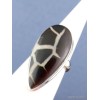 Bague goutte en Septarian noire Taille 58 Bijoux en Septaria XV58