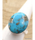 Bague Homme en Turquoise avec pyrite taille 65 Bagues pierres naturelles XV59.2
